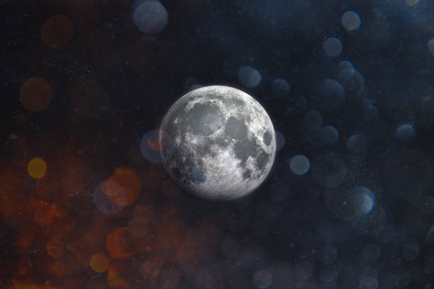istock Space Scene - Moon in Outer Space - Copy Space stock photo 1285985874