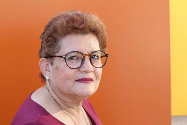istock Ethnic senior woman with short hairstyle 1285988055