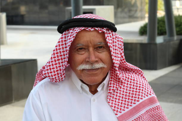 istock Arabic grandfather wearing a turban 1285988352