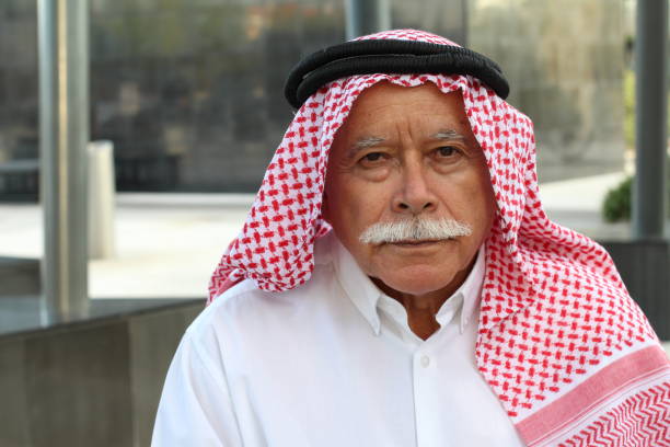 istock Arabic grandfather wearing a turban 1285988356