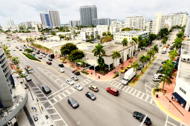 istock Crossroad, Miami. Aerial View. 1285989361