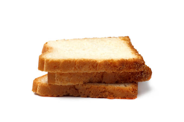 istock Sliced bread for sandwiches and toasts, close-up, white background, copy space, isolate. 1285991054