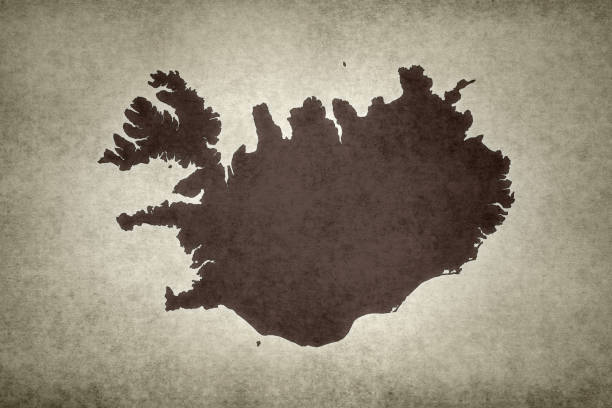 istock Grunge map of Iceland 1285991464