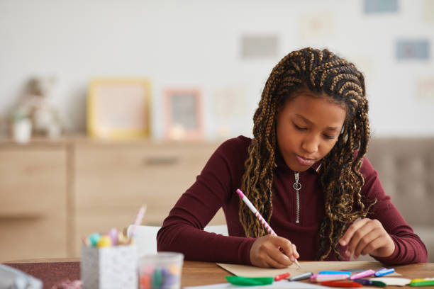 istock African-American Girl doing Homework 1285993448