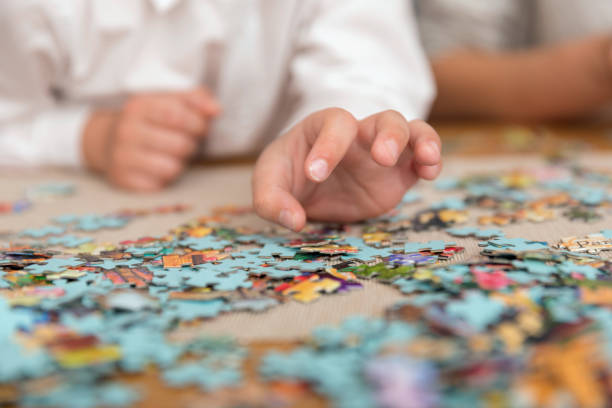istock Home puzzle game. rest from gadgets and peace of mind 1285999814