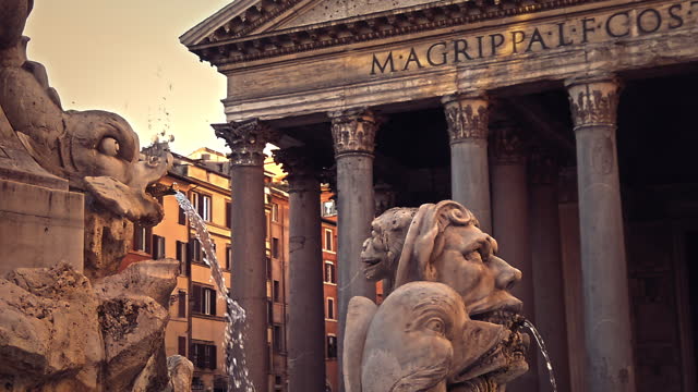 Pantheon Fountain, Rome, Italy