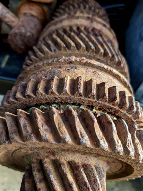 istock Rusty Machinery Parts and Tools Close Up for Industrial Manual Work 1286006531