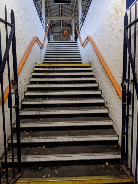 istock Stairs And an Underground Train Station Passageway Spooky Tunnel 1286006664