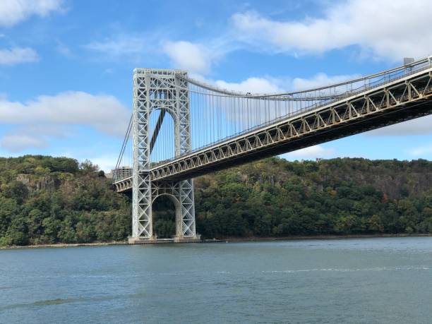 istock Bridge and blue sky over the Hudson River 1286007642