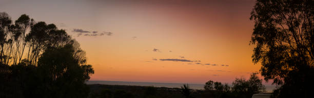 Sunset on a cloudy evening near Agnes Water Queensland Australia