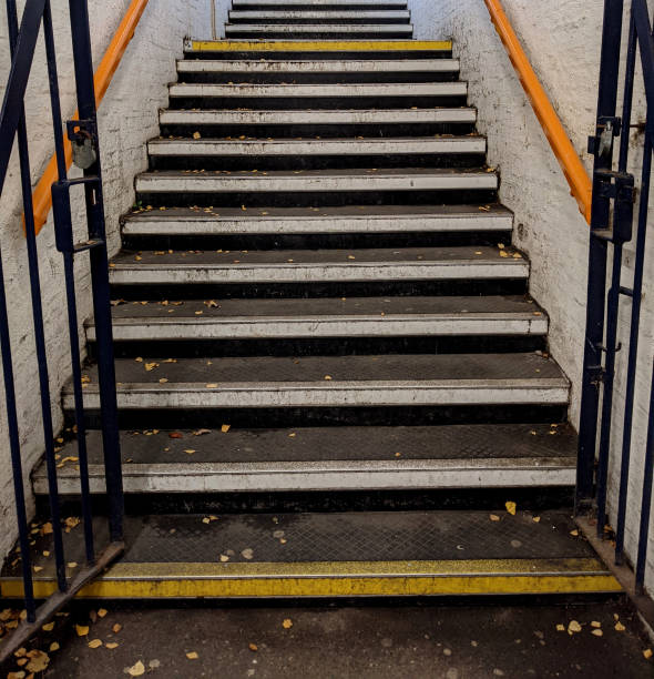 istock Stairs And an Underground Train Station Passageway Spooky Tunnel 1286007963