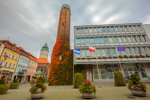 Kozuchow city hall. Kozuchow, Lubusz, Poland.