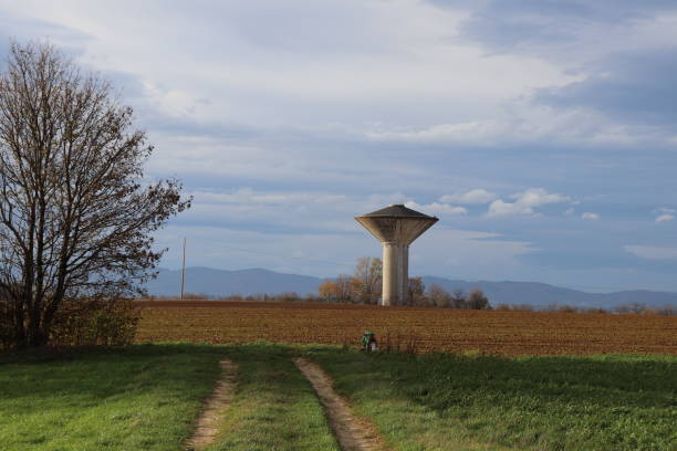 istock Water castle in the middle of the fields 1286012166