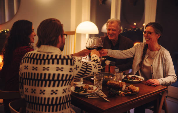 istock Christmas eve celebrating at home 1286015669