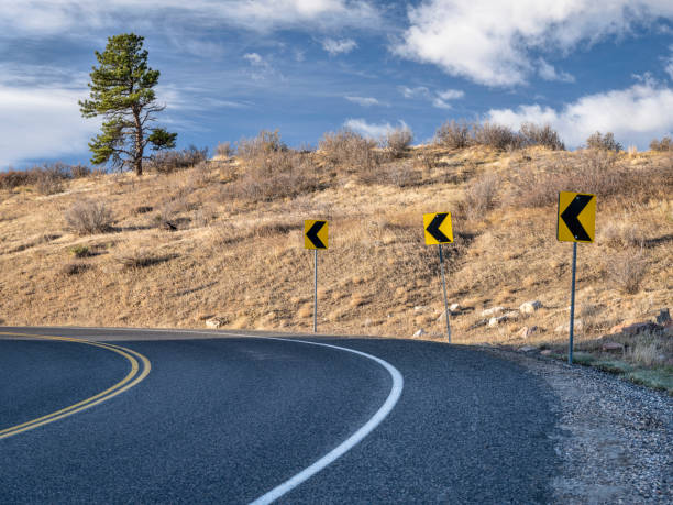 istock mountain highway at Colorado foothills 1286016529