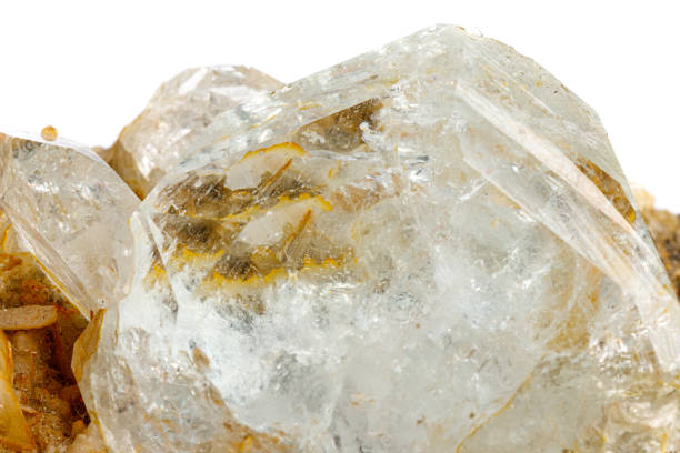istock macro stone mineral quartz with galena on a white background 1286020660