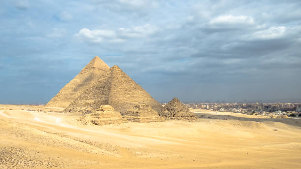 istock Giza pyramids landscape. historical egypt pyramids. 1286033530