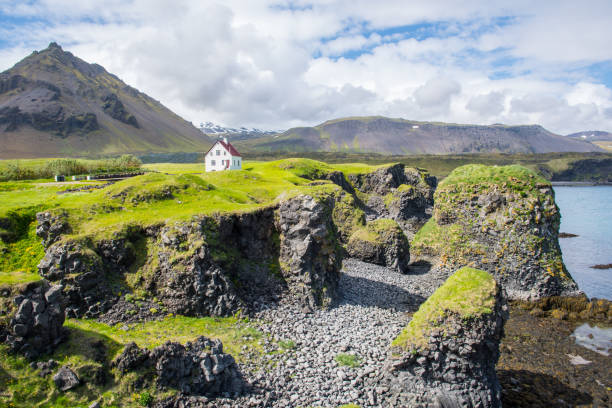 istock Coastline of Arnarstapi in Snaefellsnes peninsula in Iceland 1286033626