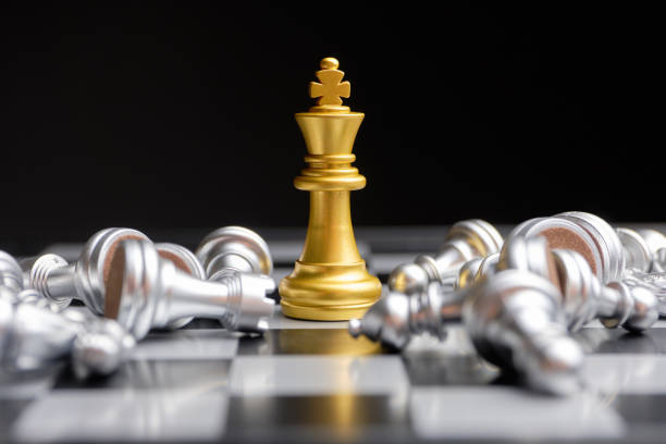 istock Business competition winner concept from chess pieces. 1286039019