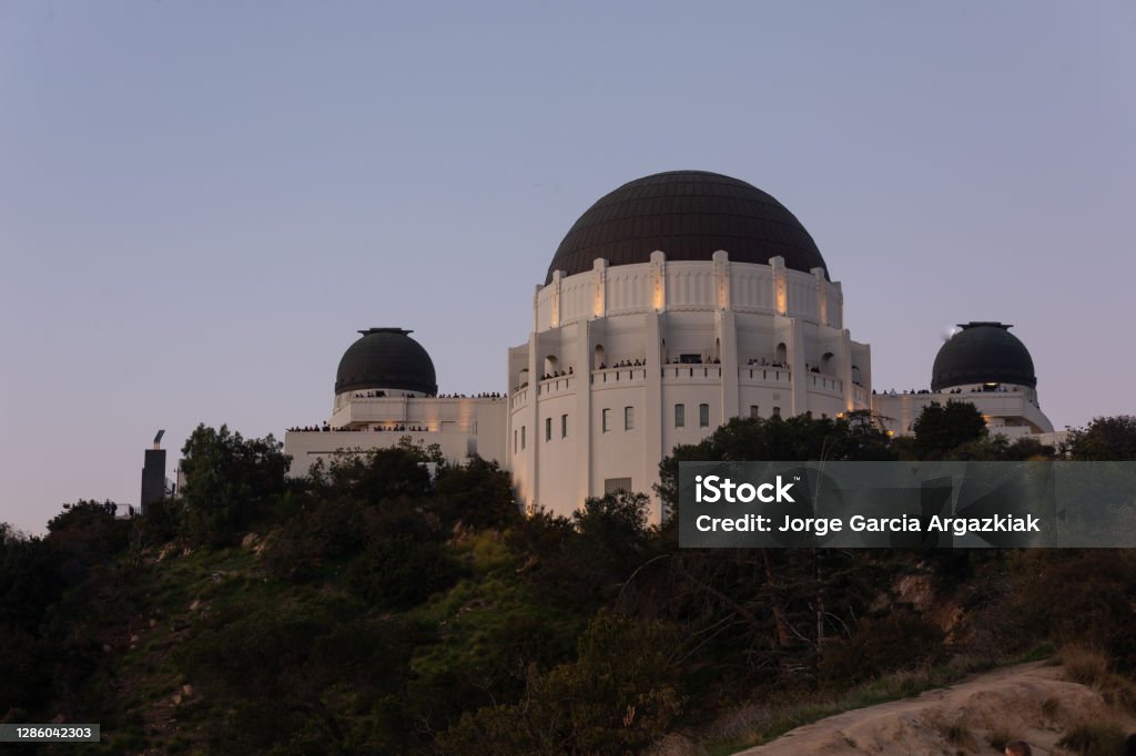 Observatory Griffith Observatory in Los Angeles, California, United States. Griffith Park Observatory Stock Photo