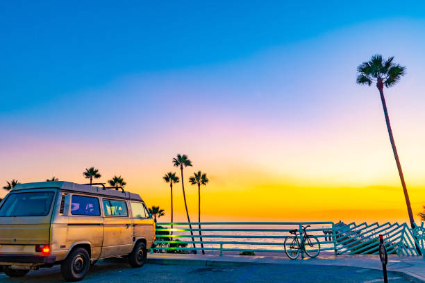 California Coast Stunning Sunset View Stock Photo - Download Image Now -  Volkswagen, Beach, California - iStock