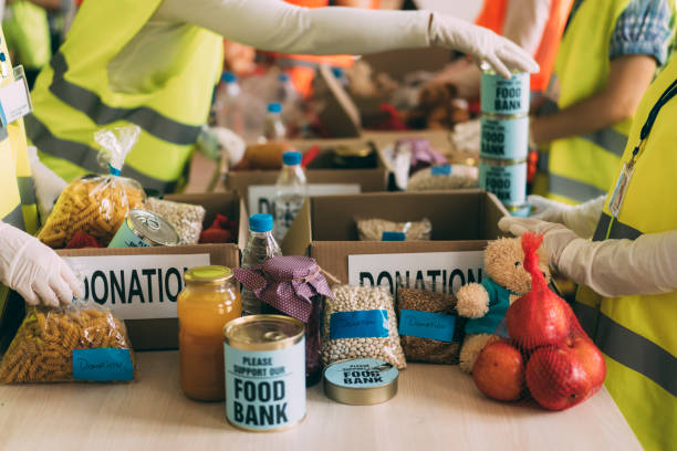 istock Social workers collecting food 1286048475