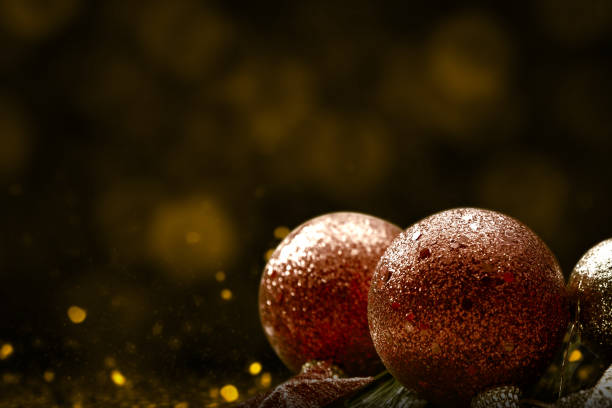 istock Christmas ball with a colorful sprinkle background 1286060913