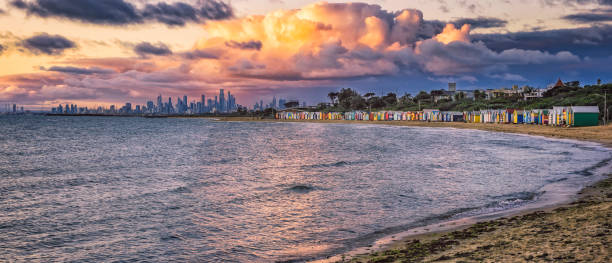 istock Sunset at Brighton Beach, Melbourne, Victoria, Australia - Oct 2020 1286061638