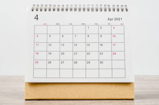 istock April 2021 Calendar desk for organizer to plan and reminder 1286061954
