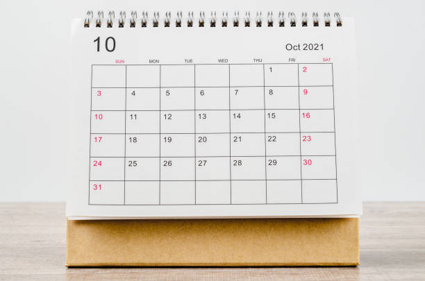 istock October 2021 Calendar desk for organizer to plan and reminder 1286061967