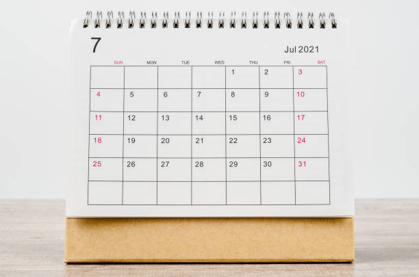 istock July 2021 Calendar desk for organizer to plan and reminder 1286061969