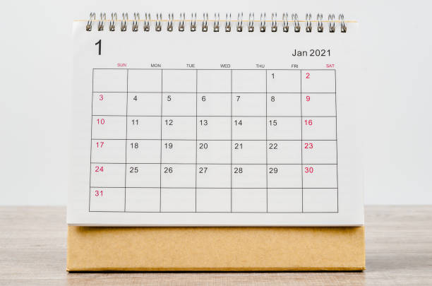 istock January 2021 Calendar desk for organizer to plan and reminder 1286062003
