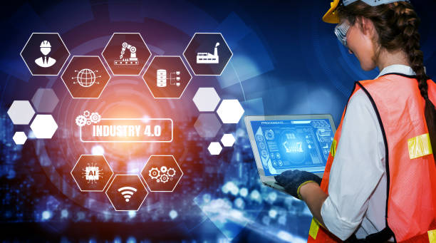 istock Engineering technology and industry 4.0 smart factory concept 1286063855