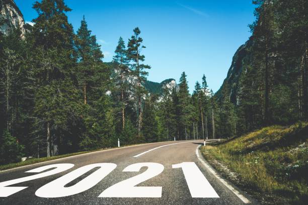 istock 2021 New Year road trip travel and future vision concept . 1286065849