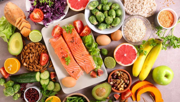 istock health food selection- fruit, vegetable, protein 1286077623