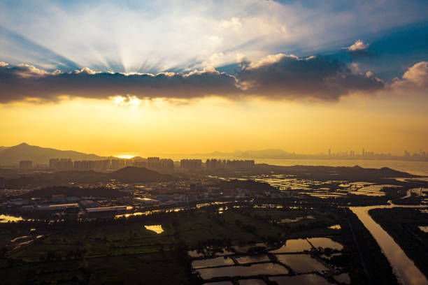 istock Drone view of Fish Ponds in Yuen Long 1286086772