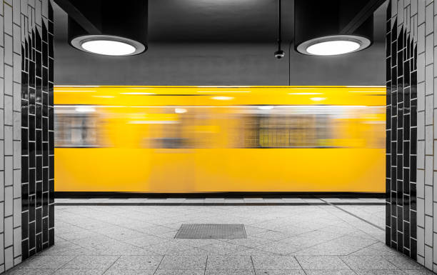 istock Blurred Motion Of Train At Subway Station 1286089266