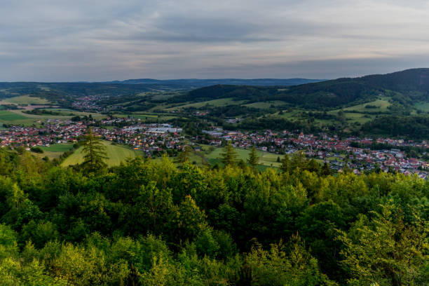 istock Beautiful Thuringian Forest with its mountains and meadows - Floh-Seligenthal / Germany 1286090861