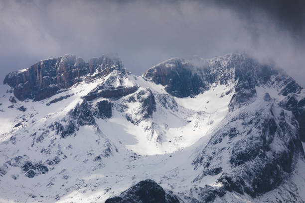 istock Snowy mountains landscape in the Aragonese Pyrenees 1286107534
