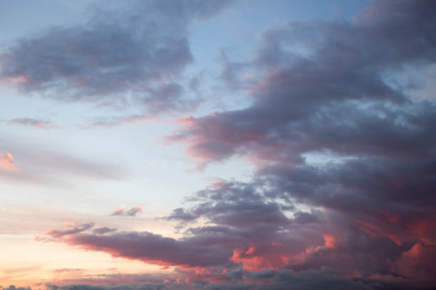 istock Dramatic big clouds in the vast sunset sky 1286107715