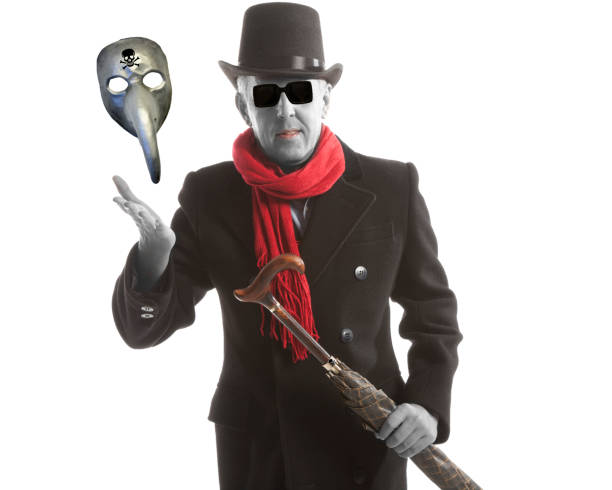 istock Elegant man in the image of a modern devil 1286110430