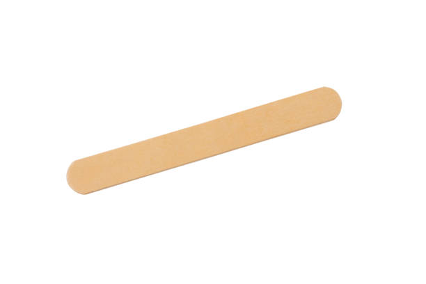 istock Sterile medical spatula on white background 1286112338