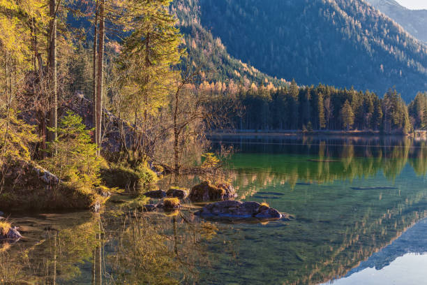 istock autumn day at Hintersee in Berchtesgadener Land 1286118308