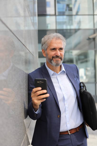 istock Businessman with smartphone 1286121337