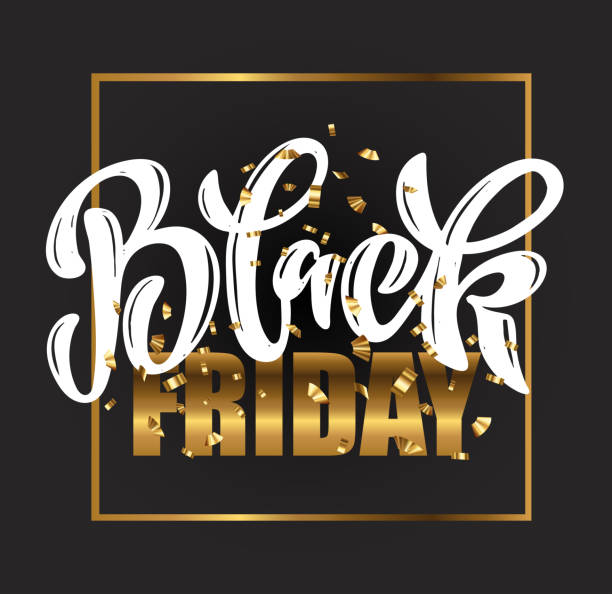 istock Black Friday - hand drawn lettering sale banner. Sale concept for web. 1286124070