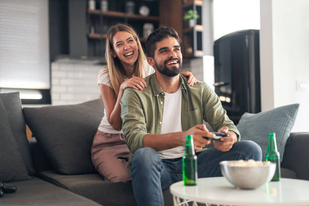 istock Happy modern couple 1286125024
