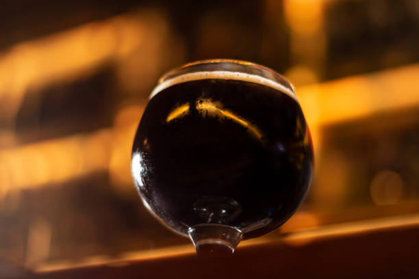 dark beer on bar