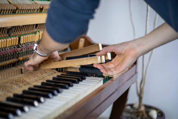 istock insert piano keys, piano tuning, tuner, musical., horizontal, 1286127813