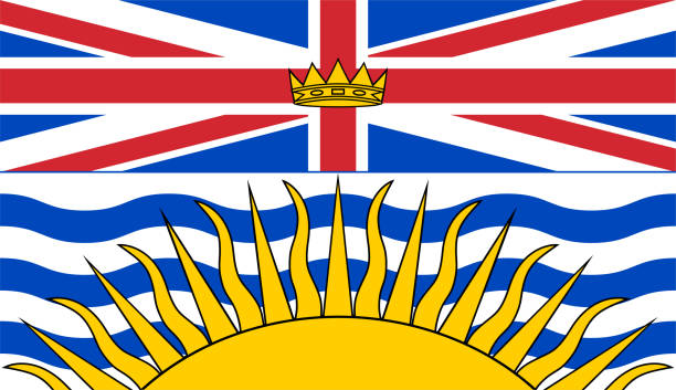 istock flag of Canadian state British Columbia 1286128427