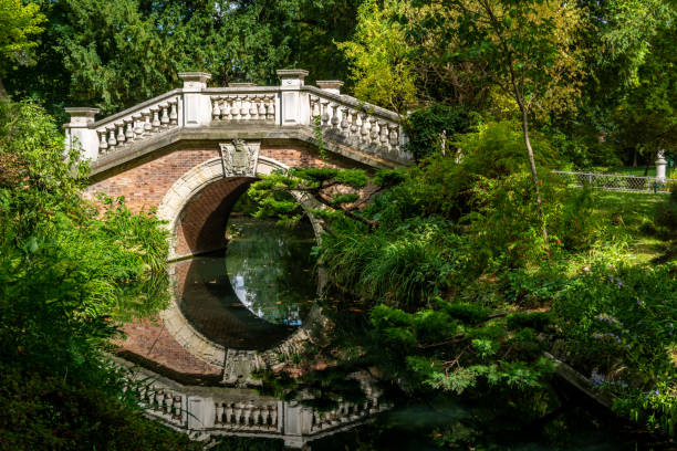 istock Bridge in the Parc Monceau in Paris 1286128495